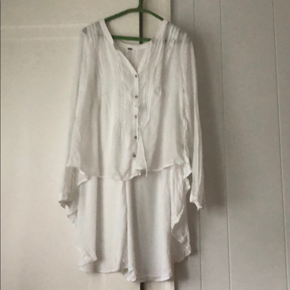 Free people white blouse, light weight